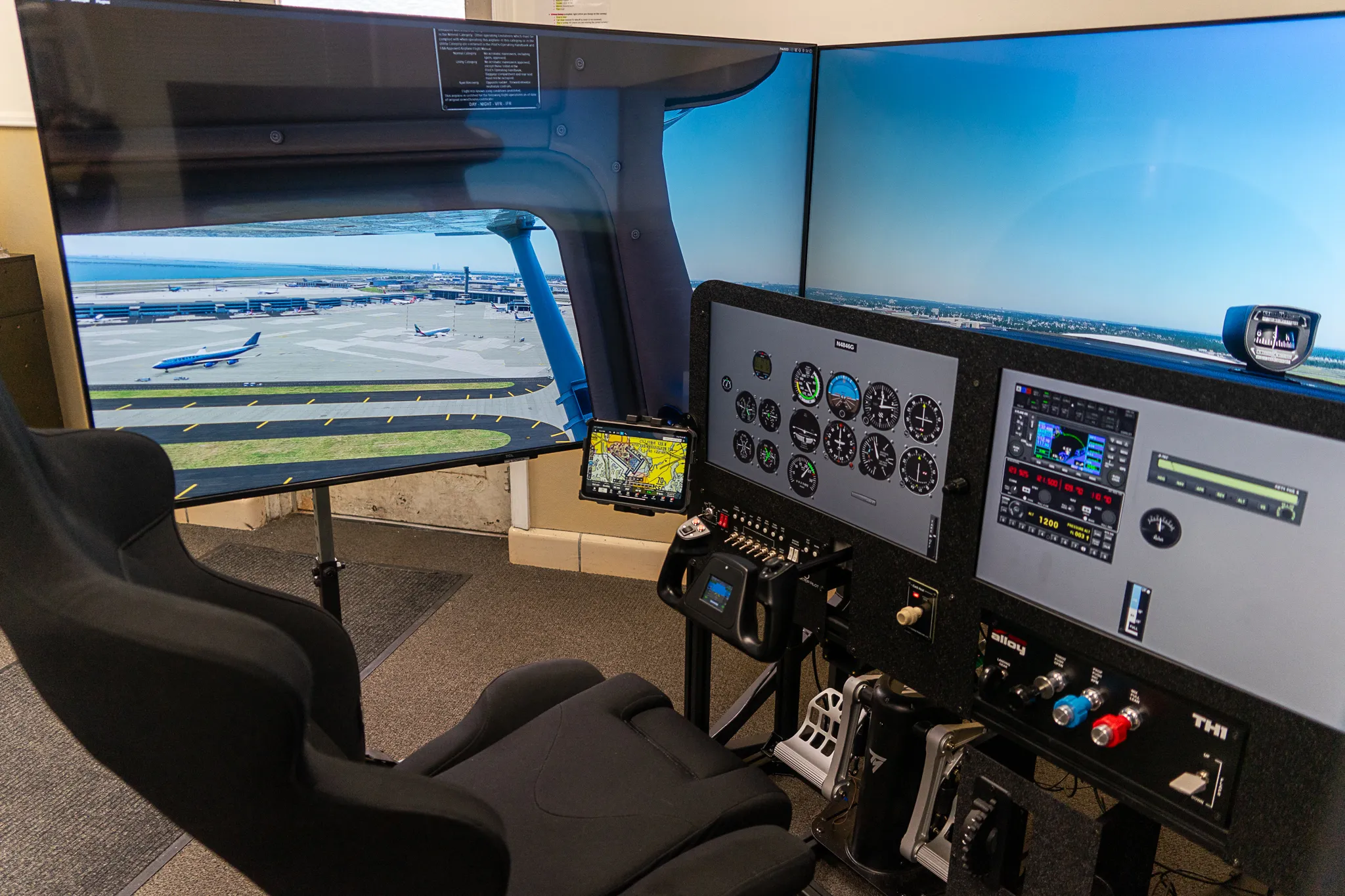 Custom simulator training session at Solid Ground Aviation